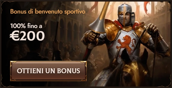 Crusado Casino sports welcome bonus 100% up to €200