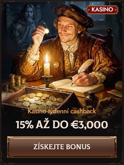 Crusado Casino weekly cashback 15% up to €3,000 bonus offer