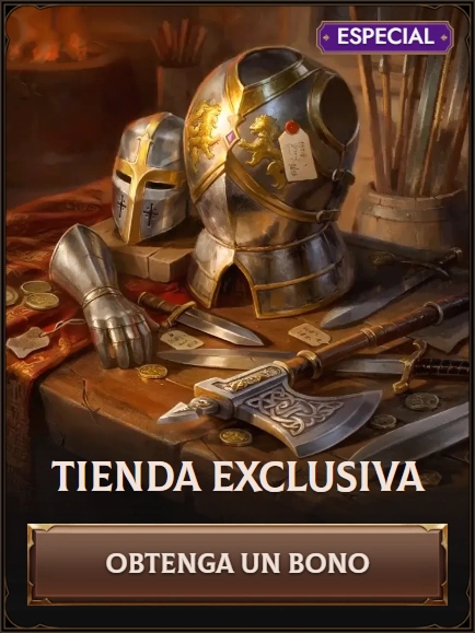 Tienda Exclusiva banner with "Obtenga un Bono" button