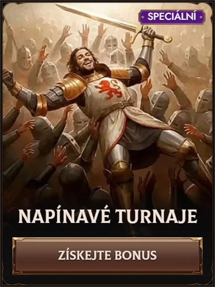 Napínavé turnaje special offer with bonus for exciting tournaments