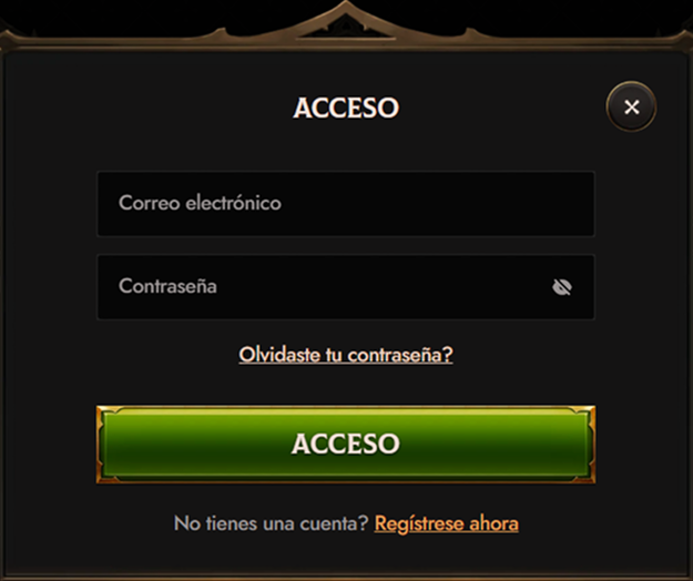 Crusado Casino login screen with email and password fields